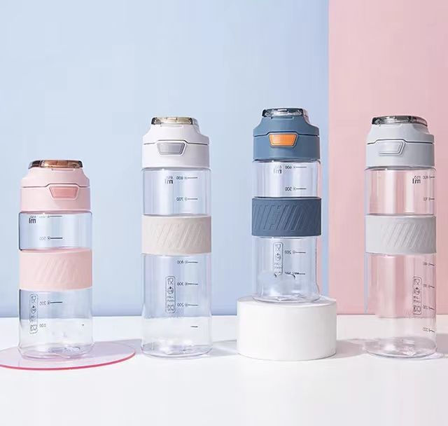 22oz 650Ml Leak Proof Tritan Plastic Sport Water Bottle With Handle