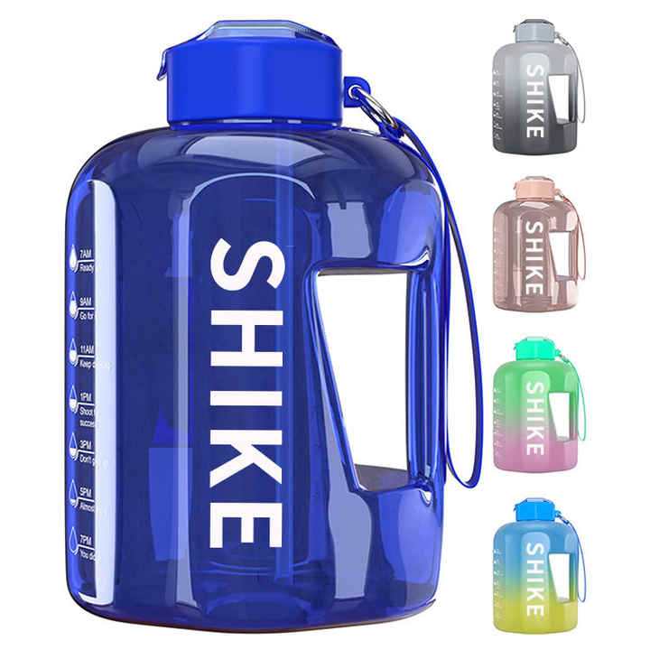 Leakproof Sports Plastic Gallon Water Bottle with Straw 2024 Best Selling 1 Gallon GYM Water Jug Custom Packing Acceptable