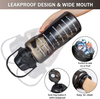64 Oz Water Bottle Large Half-gallon Water Bottle with Straw with Time Mark Handle Leak-proof Flip Cover