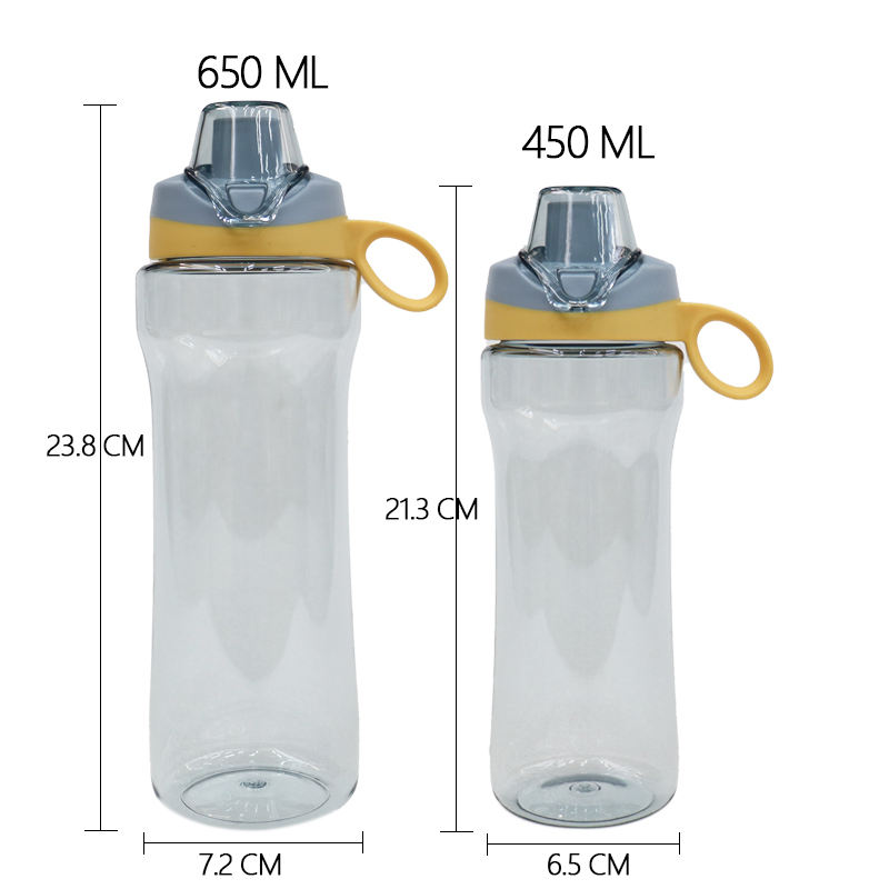 Wholesale 650Ml Manufacturer Clear Portable Plastic Water Bottle Direct Drinking With Handle