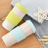 Hot Item Mini Wheat Fiber Coffee Cup with Silicone Lid Coffee Cup