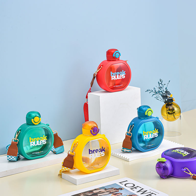 700ml Sweet Donuts Cute Kids Plastic Portable Camping Handle Outdoor Water Kettles With Spout 700ml Sweet Donuts Cute Kids