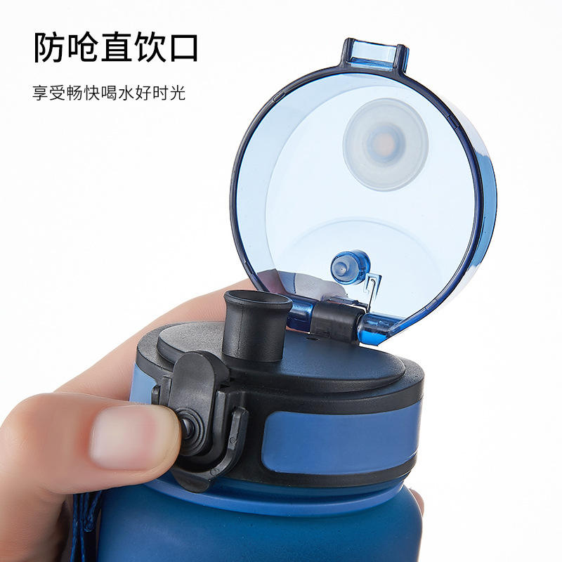 Custom Sports Plastic Triatn BPA Free 32oz Small Mouth Drinking Water Bottle with Filter and Rope