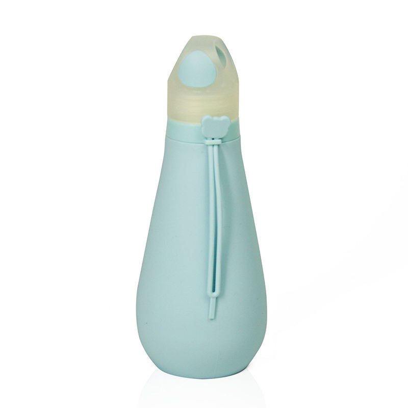Oem 500Ml Direct Drinking Colorful Cute Collapsible Foldable Silicone Water Bottle for Girls