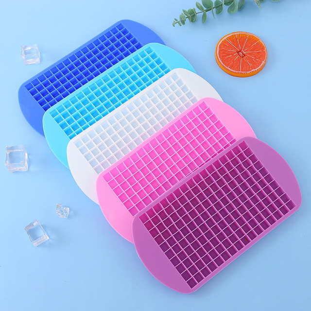 160 Grids Easy to Release BPA Free Silicone Mini Ice Cube Trays Ice Cube Mold