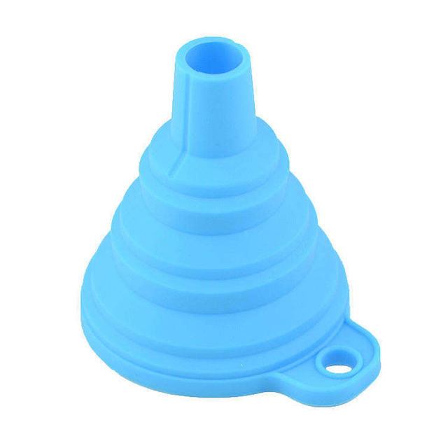 Mini Foldable Kitchen Gadgets Silicone Retractable Mouth Funnels Liquid Oil Water Wine Funnel Filling Tool