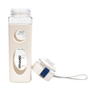 New Plastic Square Water Bottle 650ml Water Bottles With Rope Transparent Frosted Sport Milk Fruit Water Cup Plastic Cup