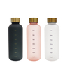 Small 500Ml Colorful Narrow Mouth Travel Chic Motivational Plastic Water Bottle With Stainless Steel Lid
