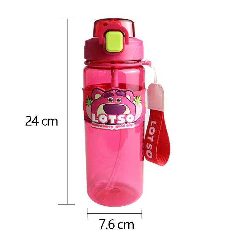 26oz Customize the Color and logo 800ml Plastic Water Cup with Straw and Cartoon Style Silicone Anti-scalding Ring