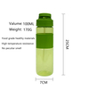 700Ml Custom Wide Mouth Water Drink Bottle Transparent Bottles With Straw Sleeve Handle