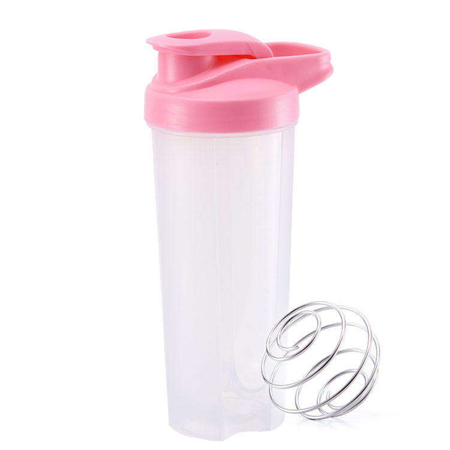 Customize 24oz Plastic Shaker Bottle BPA Free Sport Gym Leakproof Protein Shaker Bottle with Stainless Steel Ball