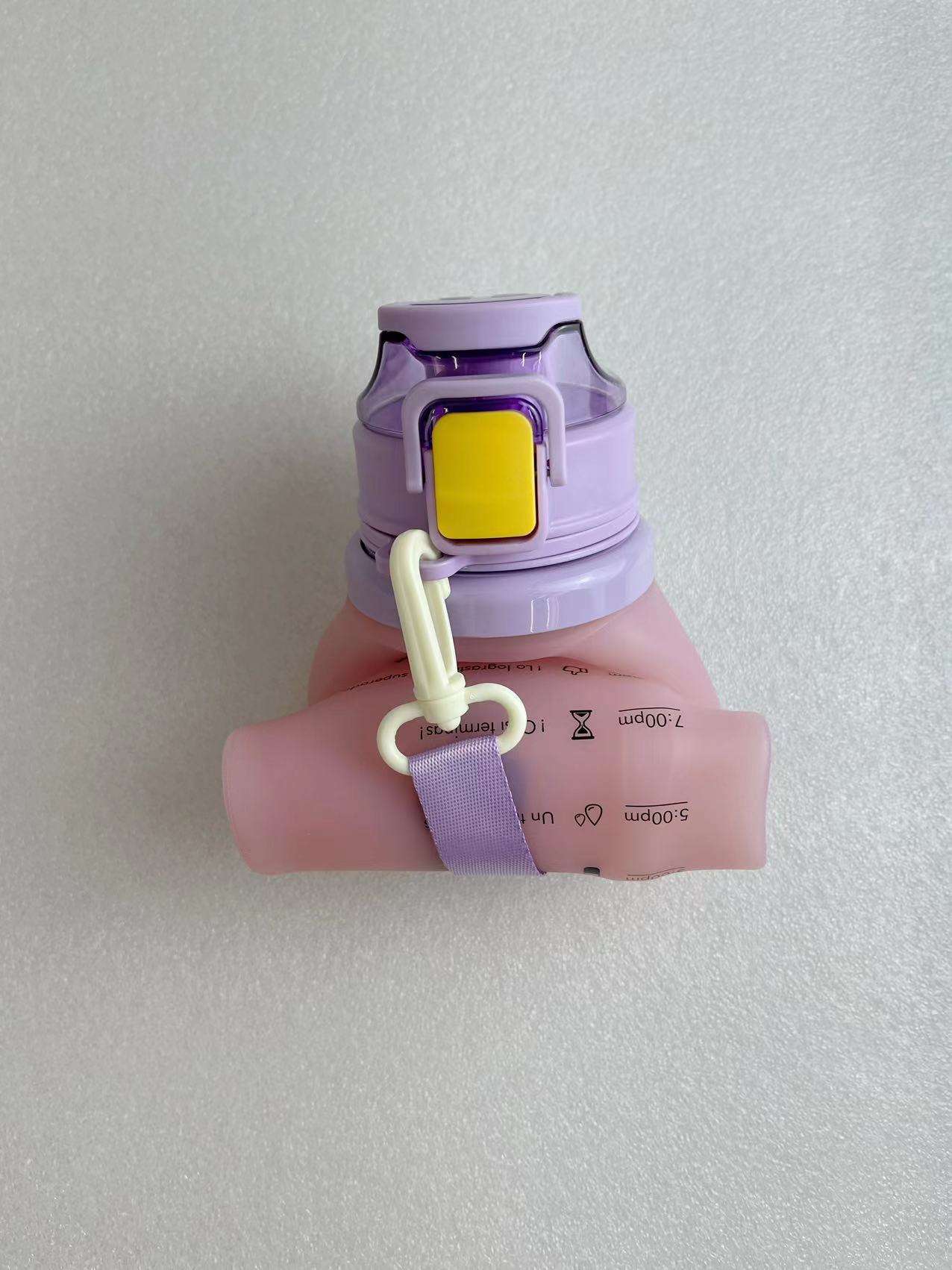 Food Grade 2L Silicone Environment Folding Leak Proof Private Label Water Bottle