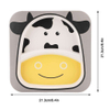 Customized Design Toddler Baby Kids Feeding Cartoon Bamboo Fiber Dinnerware Sets Dishwasher Safe Plate Bowl Cup Spoon Fork Set