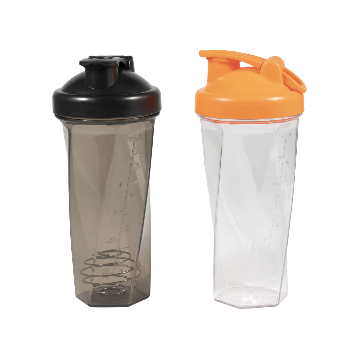 700ml 23oz Custom logo and Color Shaker Water Bottle Gym with Stainless Steel Mixing Ball Protein Powder Shaker Cup