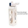 22oz Square Outdoor Exercise Gym Portable with Rope Wholesale Plastic Water Bottle
