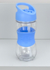 400ml BPA Free Custom Logo Tritan Kids Water Bottle With Silicone Sleeve and Straw