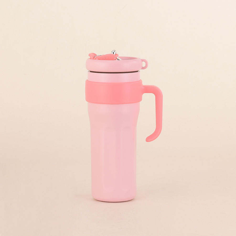 40oz Gym Sport Straight Drinking Style Stainless Steel Water Bottle with Handle Portable Water Outlet