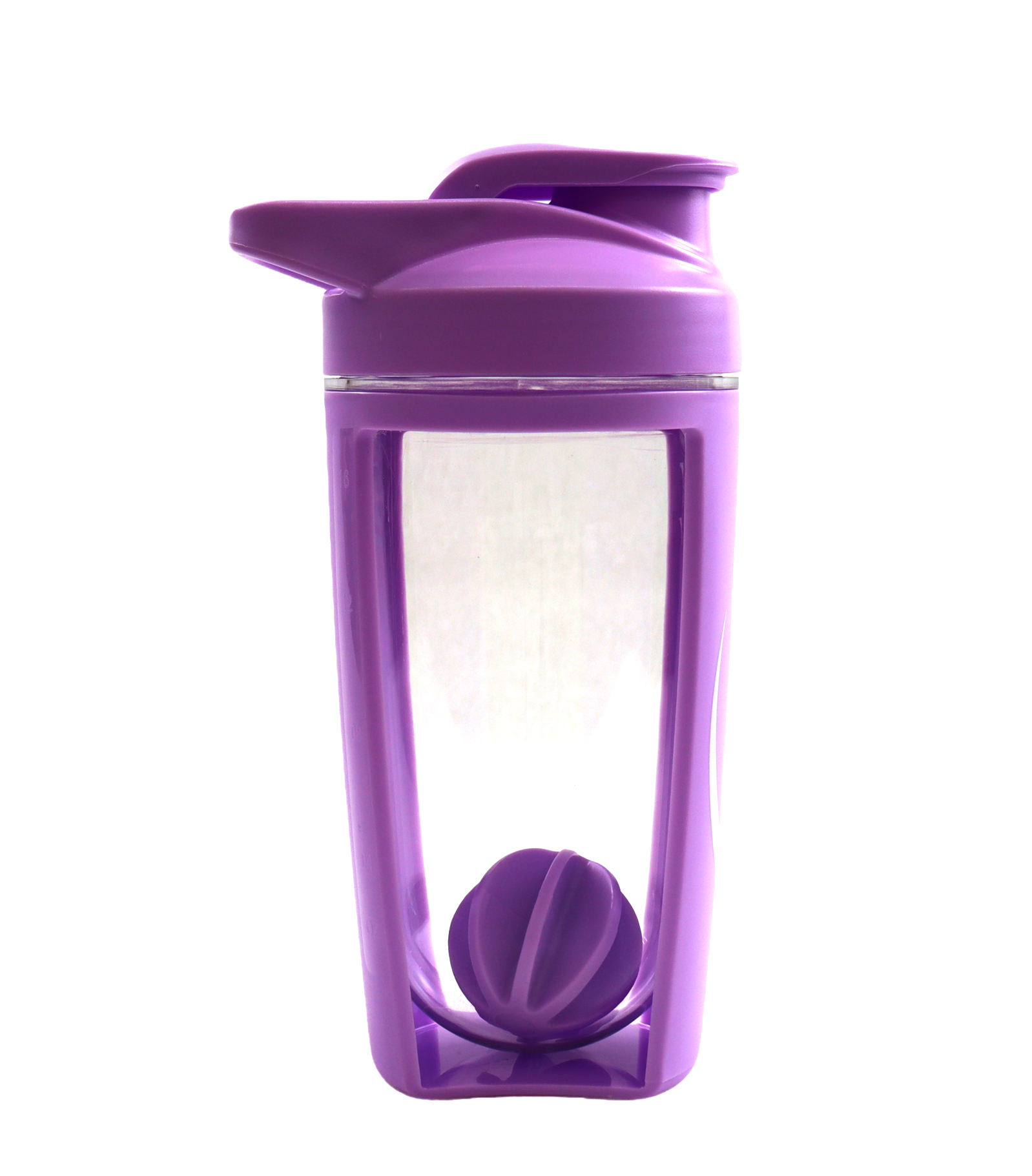 Wholesale 600ml Handle Portable BPA Free Custom Protein Shaker Bottles Outdoors Sport Fitness Bottle With Shaker
