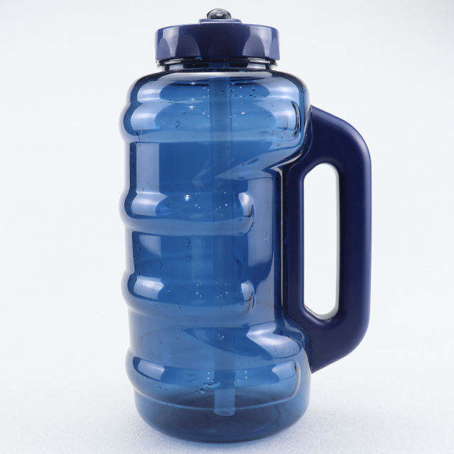 China Botellas De Agua 2 Litros 2L 2000Ml Blue Petg Plastic Sports Gym Water Bottle