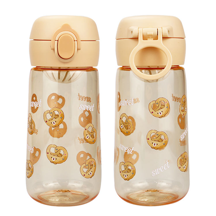 Custom Logo Free Sample Gift Cheap Elegant Promotional Gourd Plastic Water Bottle With Lid for Children