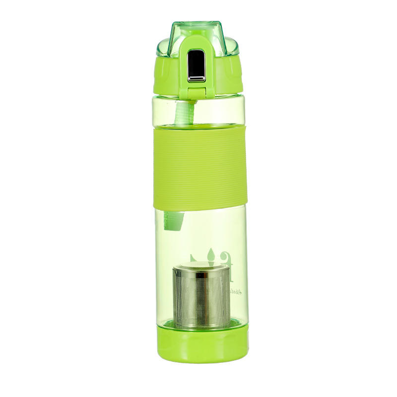 20oz 650ml BPA Free Candy Color Plastic Hydrogen Alkaline Water Bottle With Filter and Strap