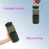 1L 1000Ml Petg Transparent Sport Sipper Straw Plastic Water Bottle Bottles for Kids School
