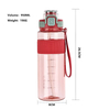 Factory Wholesale Free Summer Outdoor Portable Simple Students Plastic Straight Drinking Water Cup With Filter&spring Lid