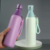 New 16oz Stainless Steel Bottle Vacuum Insulated Thermos with Handle Portable Sport Colorful Leak Proof Water Bottle