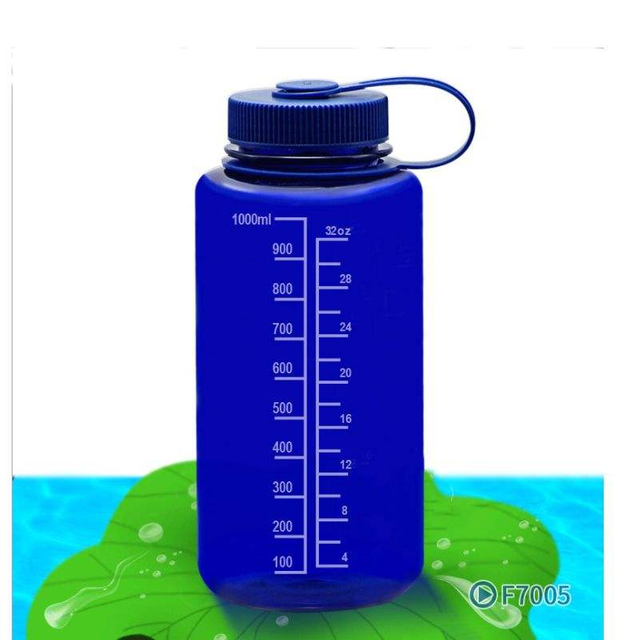 Simple Style Wide Mouth Plastic Cup with Scale Lines Sport and Gym Allowing Direct Drinking and Equipped with a Handle Rope
