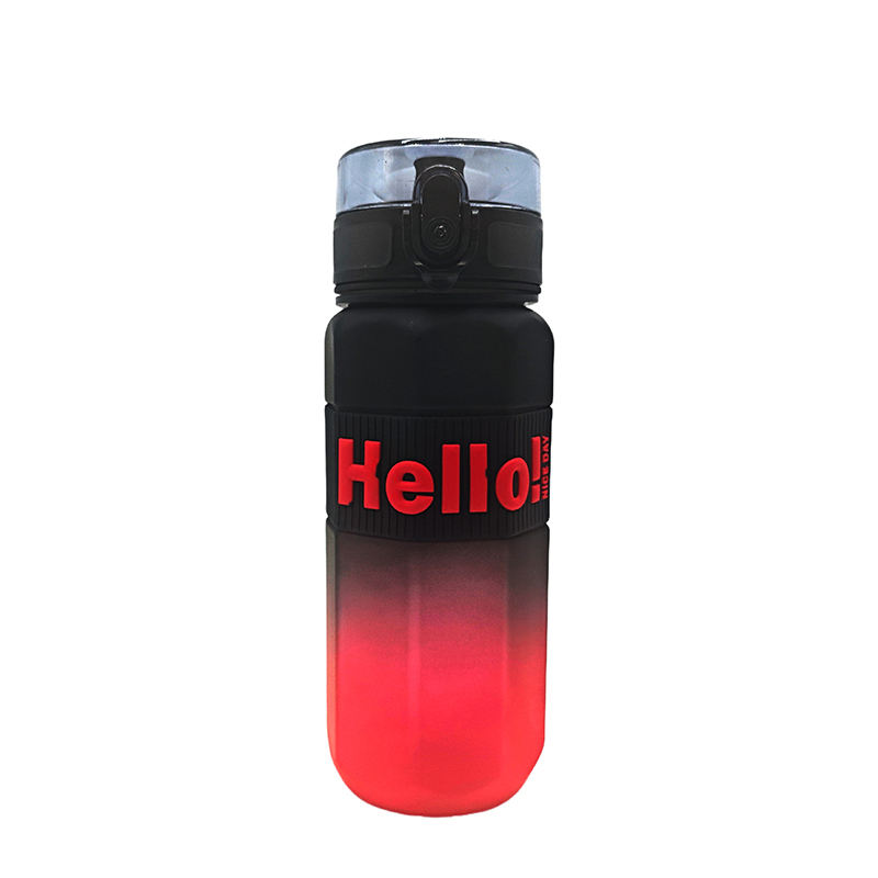 Wholesale Gradient Color Fitness 750ML BPA Free Outdoor Plastic Water Bottle