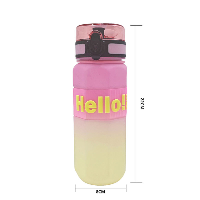 Wholesale Gradient Color Fitness 750ML BPA Free Outdoor Plastic Water Bottle