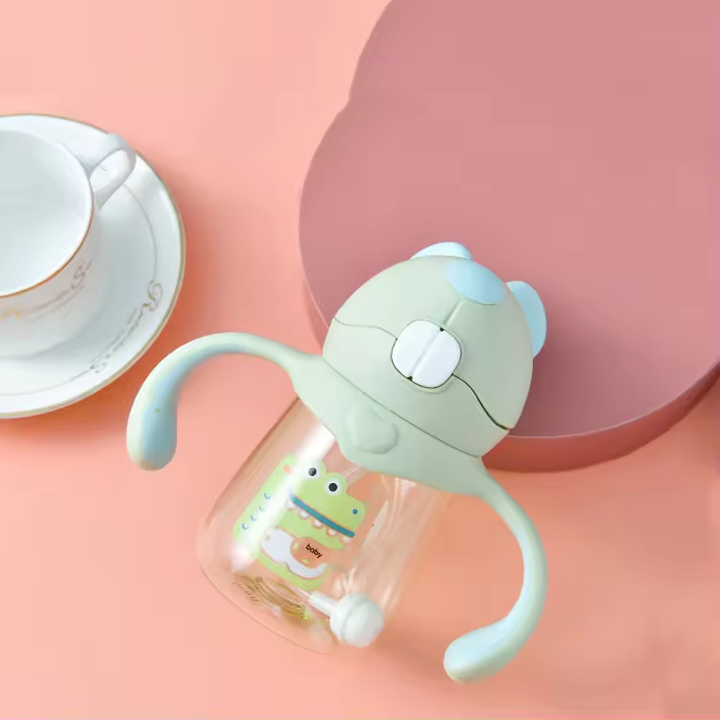 300Ml Anti-fall Tritan Baby so Cute Bpa Free Sippy Bottle With Handle