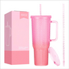 New Upgraded Water Cup BPA Free 40oz Double Wall Straw Plastic Cup Durian Cup for Gym