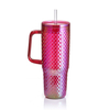 40oz Large Capacity Straw Beverage Cup Colorful Tumblers Car Cup With Handle