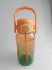 1L Plastic Water Cup with a Straw and Large Capacity Color Sport Motivational Outdoor Direct Drinking Water Bottle with Handle