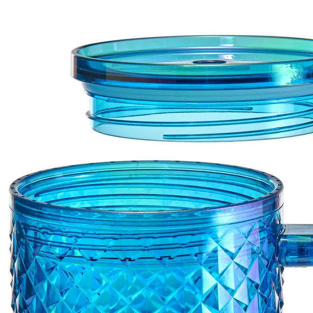 40oz Large Capacity Straw Beverage Cup Colorful Tumblers Car Cup With Handle