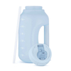 64oz Leak Proof Sports Plastic Gallon Water Bottle with Straw Gym Water Jug Custom Packing and logo