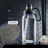 60oz Large Capacity Plastic Water Bottle with Straw and Handle Suitable for Gym Supports Custom logo