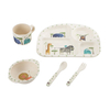 Customized Bamboo Fiber Kid Dinnerware Kids Eating Tableware Set