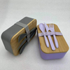 1000ml BPA Free Lunch Box with Bamboo Lid Kid Office RPET Lunch Bento Box