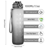 FREE Shipping in Stock Outdoor Sports Drinking Plastic Water Bottle Blue BPA Free 32OZ with Straw