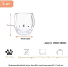 Cute Animal Shape Transparent Coffee Cup Gift Cup Double Wall High Borosicility Glass Water Bottle