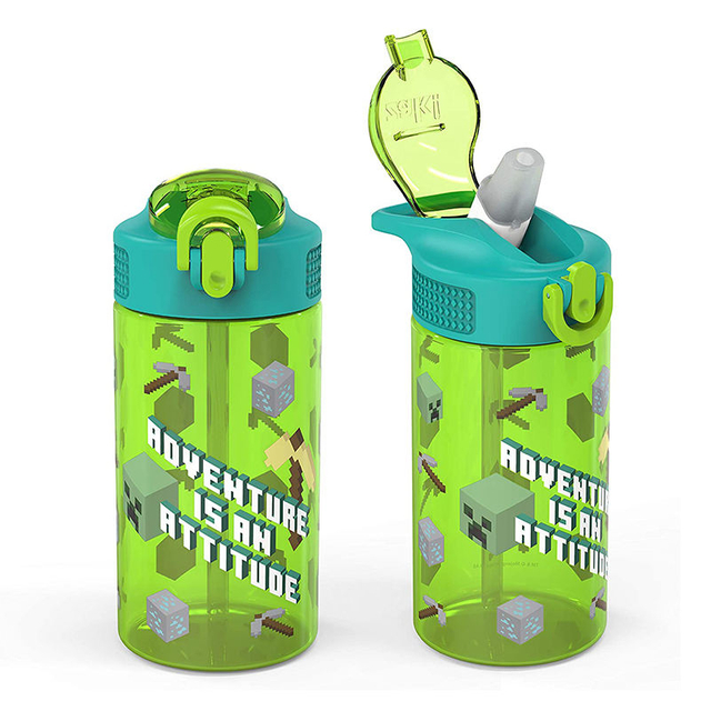 600ML Eco-Friendly Portable Children Leak Proof Cartoon Drinking Bottle Cute Plastic Water Bottles