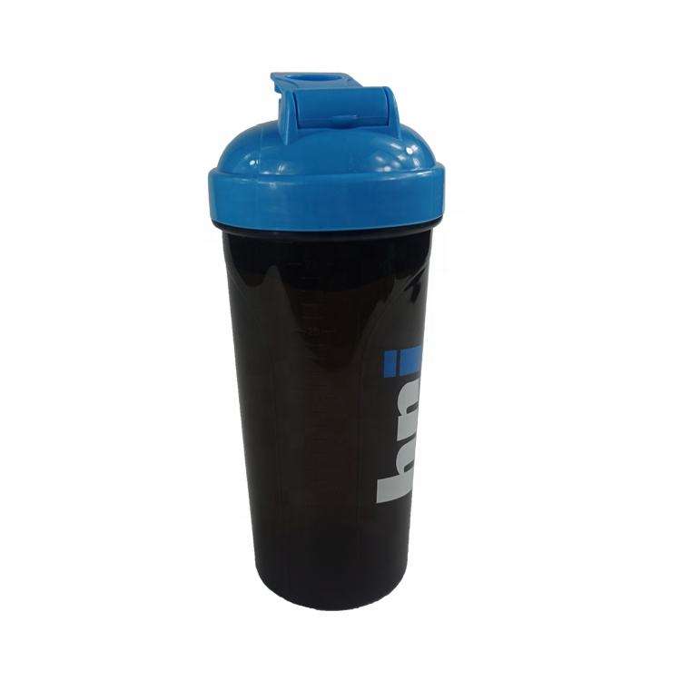 New Design Custom Logo Printed Black Protein Shaker Bottle With Logo