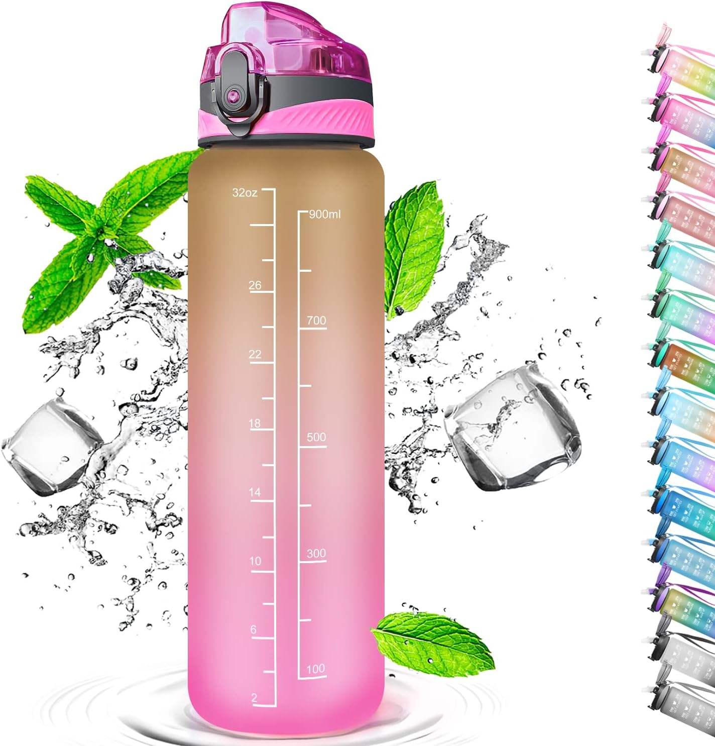 Best Selling Drink Gym Reusable Sport Bottles 100% Bpa Free Tritan Plastic Water Bottle 32 Oz Large Capacity