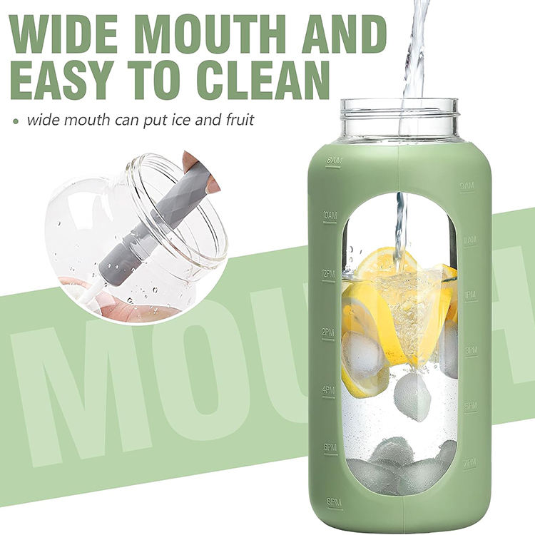 Bottiglia Personalizzata Botella De Agua Tritan Workout 2L Bpa Free Water Bottle With Straw and Handle Bottles