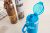 650 ml Filtered Water Bottle Plastic Water with Silicone Sleeve Grip