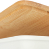Rpet Recycle Plastic Bread Bin With Bamboo Lid and Bamboo Lid Can Be Used As a Chopping Board,Easy Care Storage Box for Food