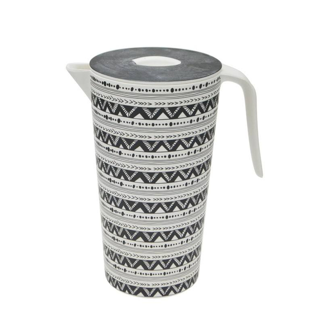 Bamboo Fiber Plastic Water Jug Water Pitcher with Lid