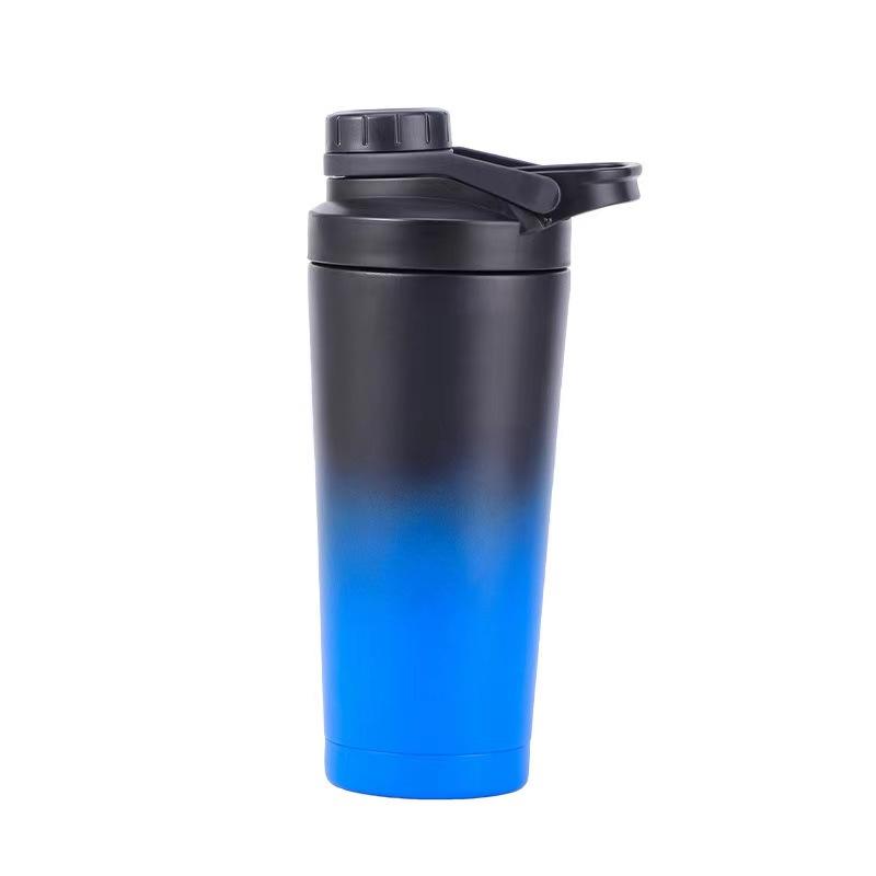 2024 24Oz Gym Sports Stainless Steel Double Wall Vacuum Metal Protein Shaker Bottle Thermo Steel Shakers Bottle